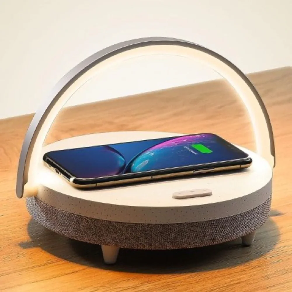 Wireless Charger, Music, Night Lamp by Ezvalo